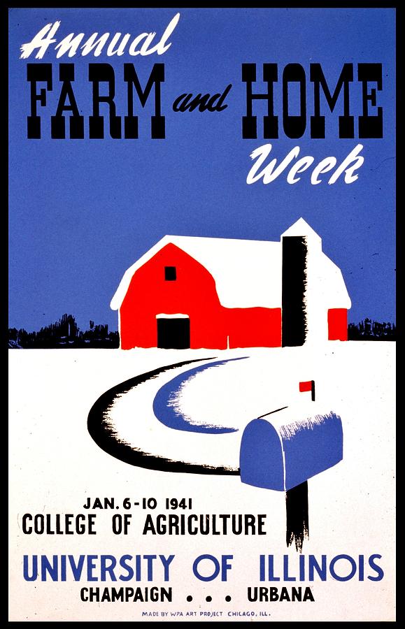 Vintage Poster - Farm and Home Week Photograph by Benjamin Yeager