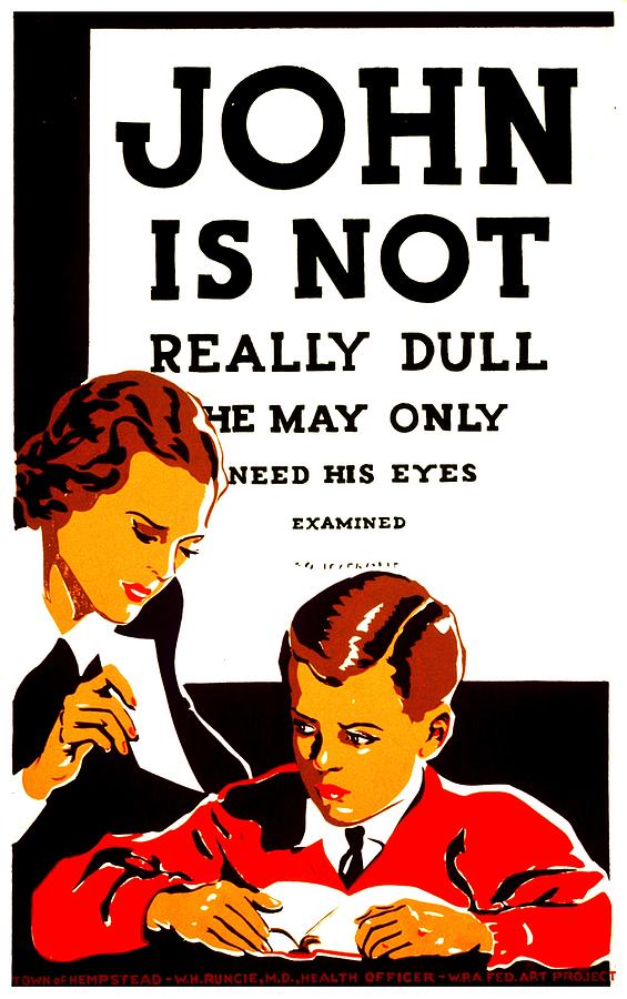 Vintage Poster - Not Really Dull Photograph by Benjamin Yeager