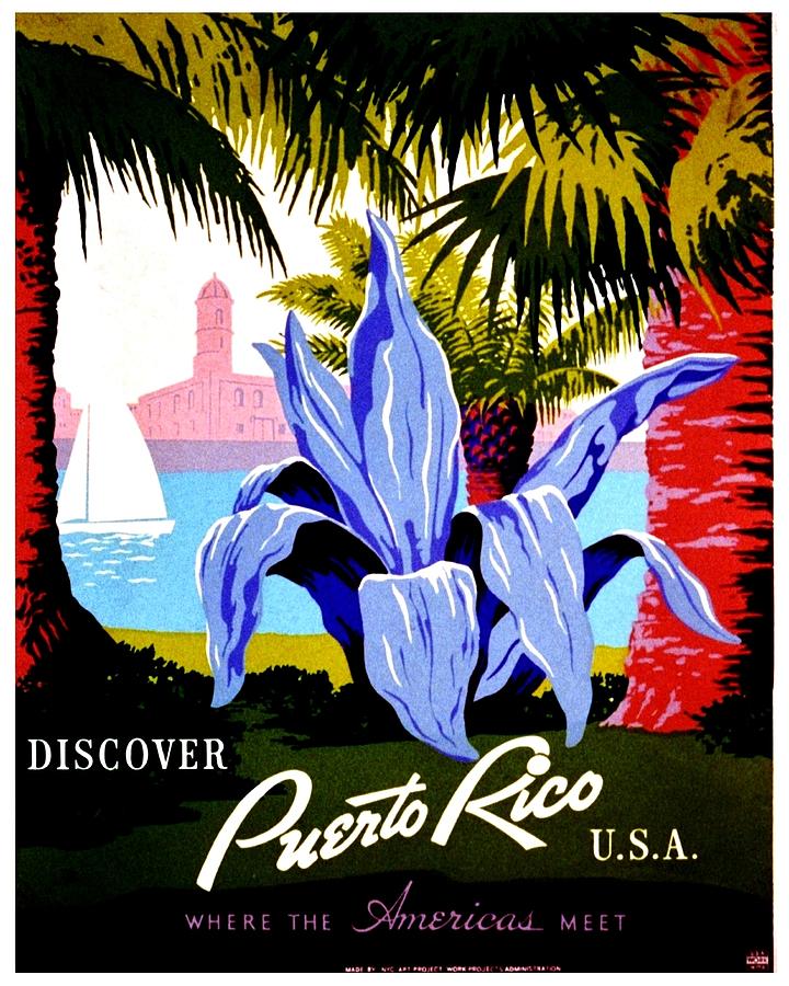 Vintage Poster - Puerto Rico Photograph by Benjamin Yeager