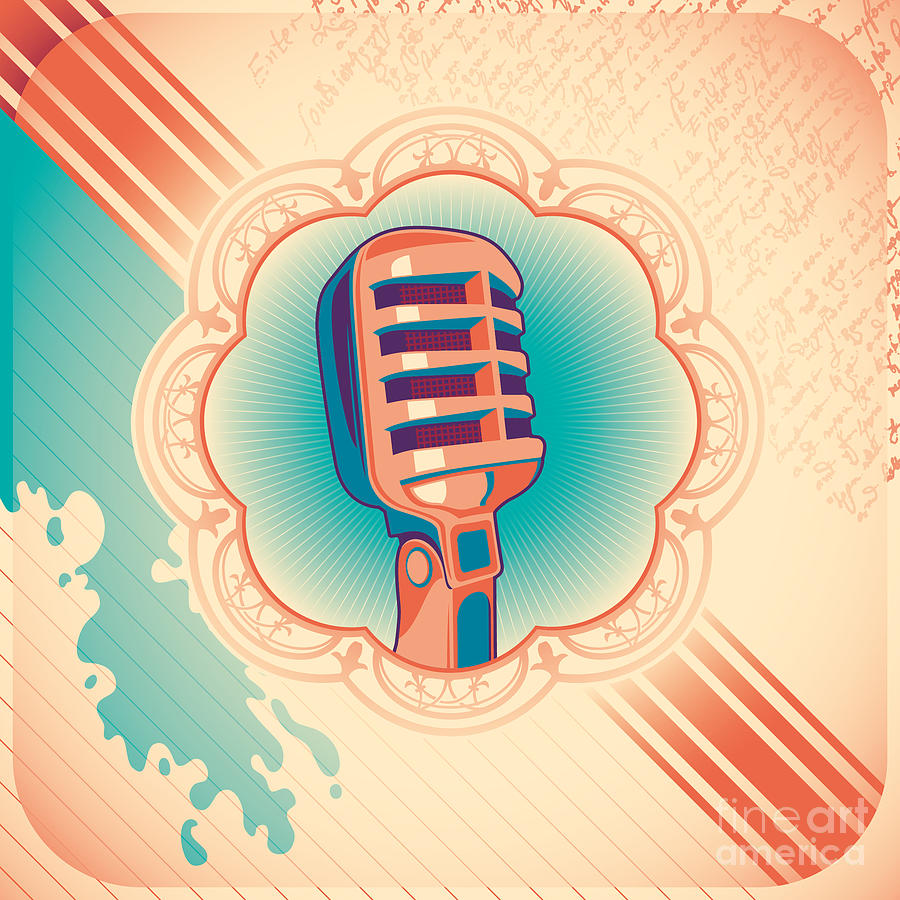 Постер микрофон