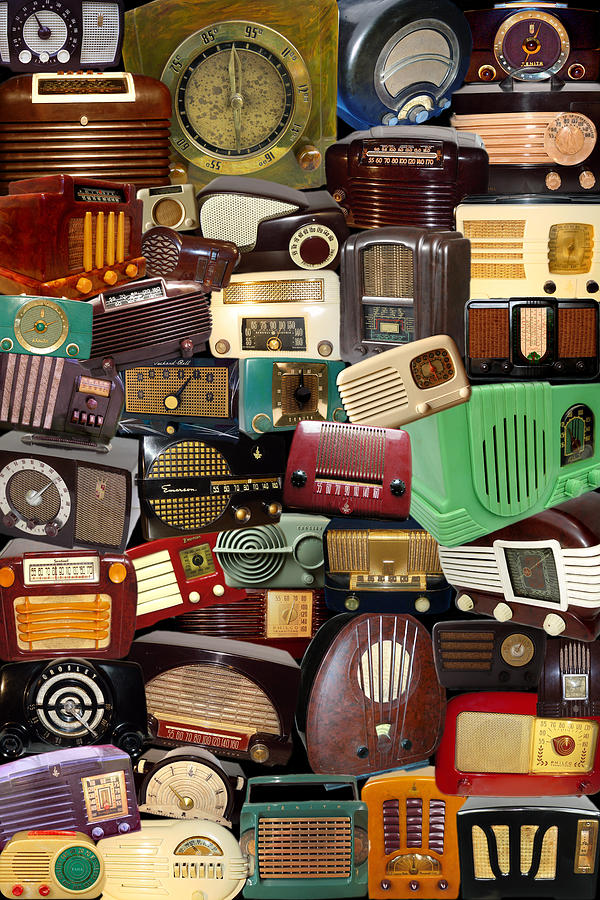 Vintage Radios Photograph by Andrew Fare