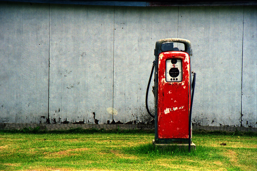 Vintage Red Gas Pump Photograph by Randall Nyhof