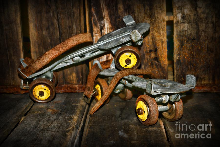 Toy Photograph - Vintage Roller Skates 1 by Paul Ward