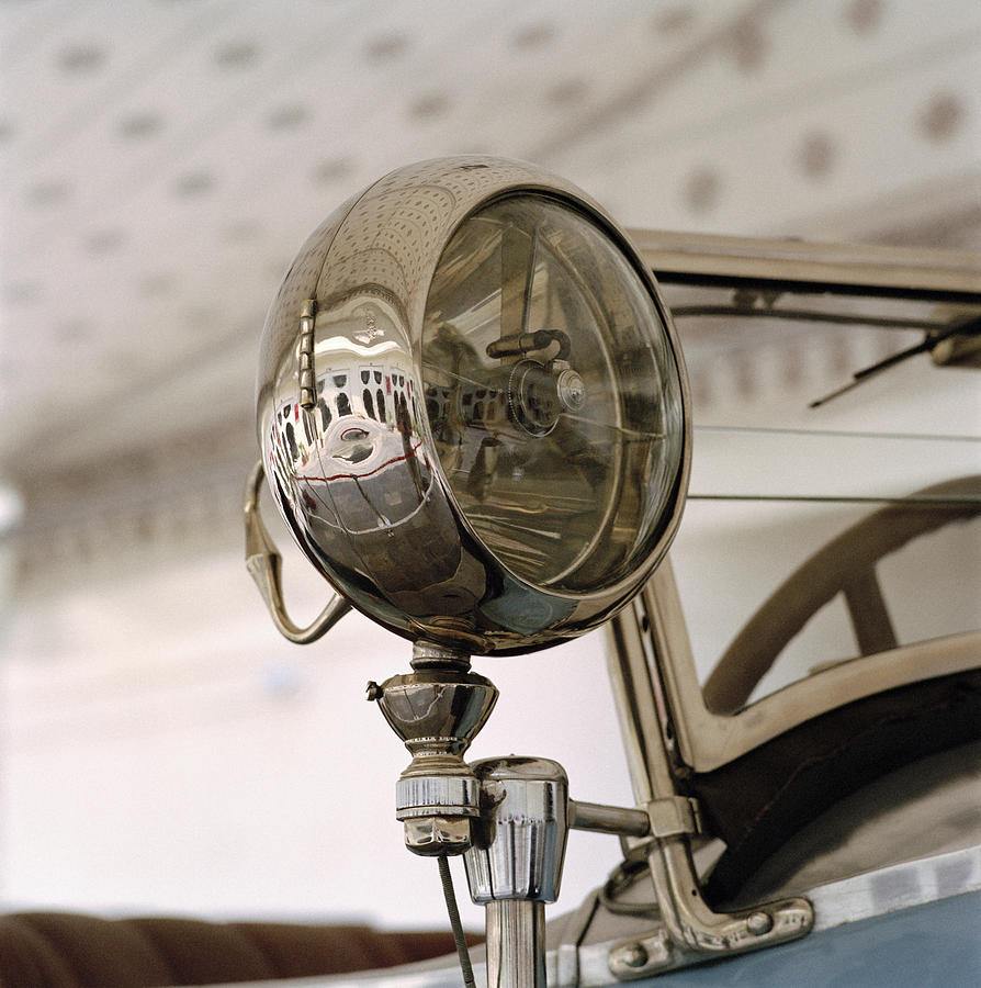 Vintage Rolls Royce Headlight Photograph by Shaun Higson