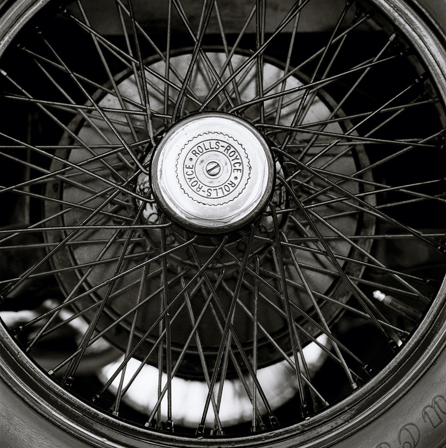 Vintage Rolls Royce Wheel Photograph by Shaun Higson