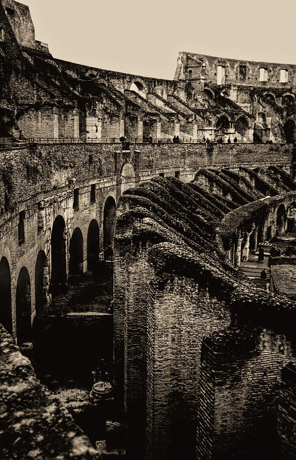 Vintage Roman Colosseum Photograph by Donna Proctor