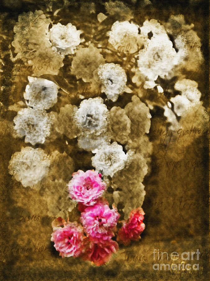 Vintage Rose Floral Arrangement Photograph by Carol F Austin