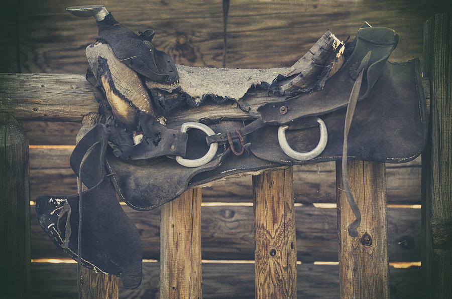 Vintage Saddle  Photograph by Saija Lehtonen