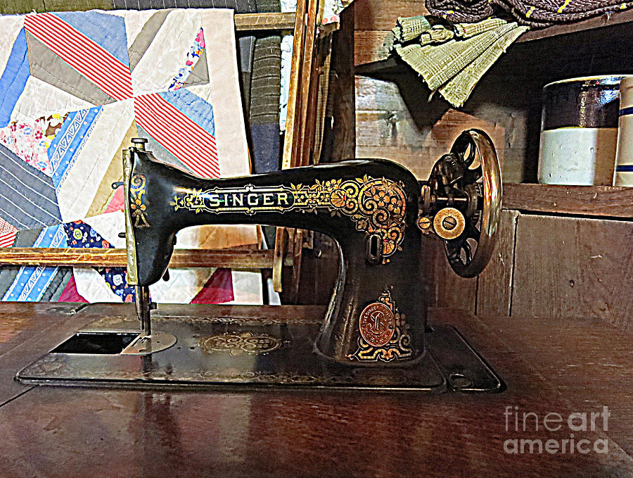 Vintage Sewing Machine Photograph by Patricia Januszkiewicz