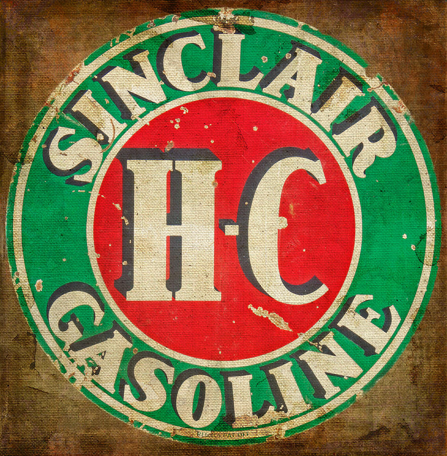 Sign Photograph - Vintage Sinclair Gasoline Sign by HH Photography of Florida