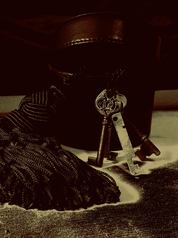 Vintage Skeleton Keys _Tassle Nbr 3 Photograph by Lesa Fine