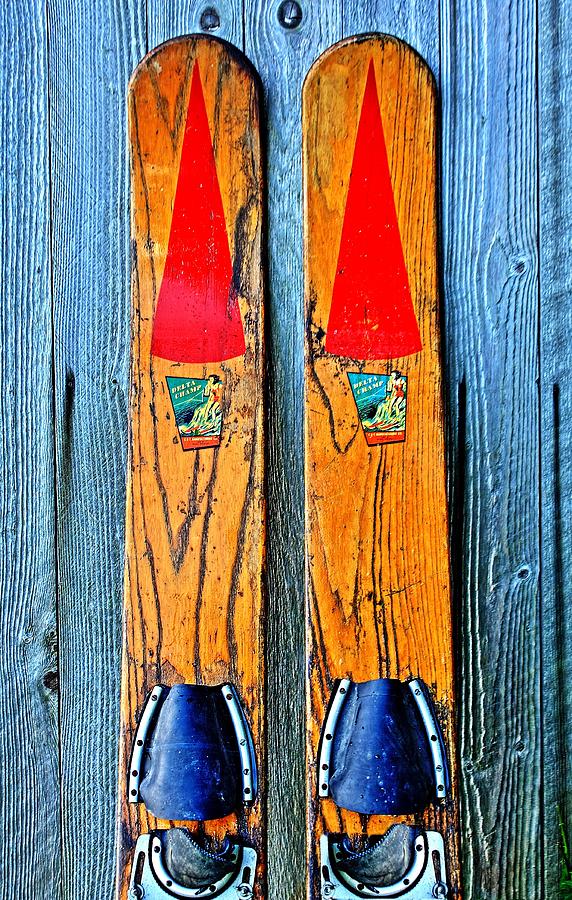 Vintage Skis Photograph by Benjamin Yeager