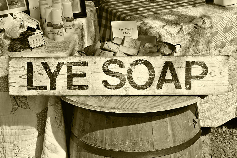Vintage Photograph - Vintage Soap Sign by Sharon Popek