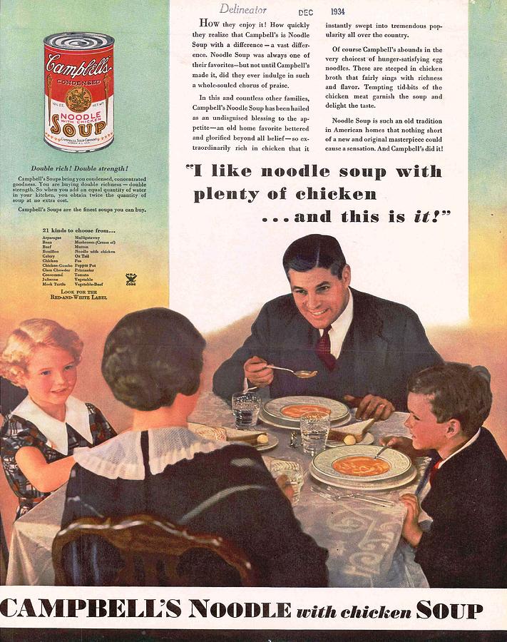 Vintage Soup Advert Photograph by Georgia Clare