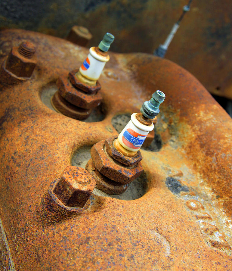 Vintage Spark Plugs Photograph by Steve McKinzie | Fine Art America