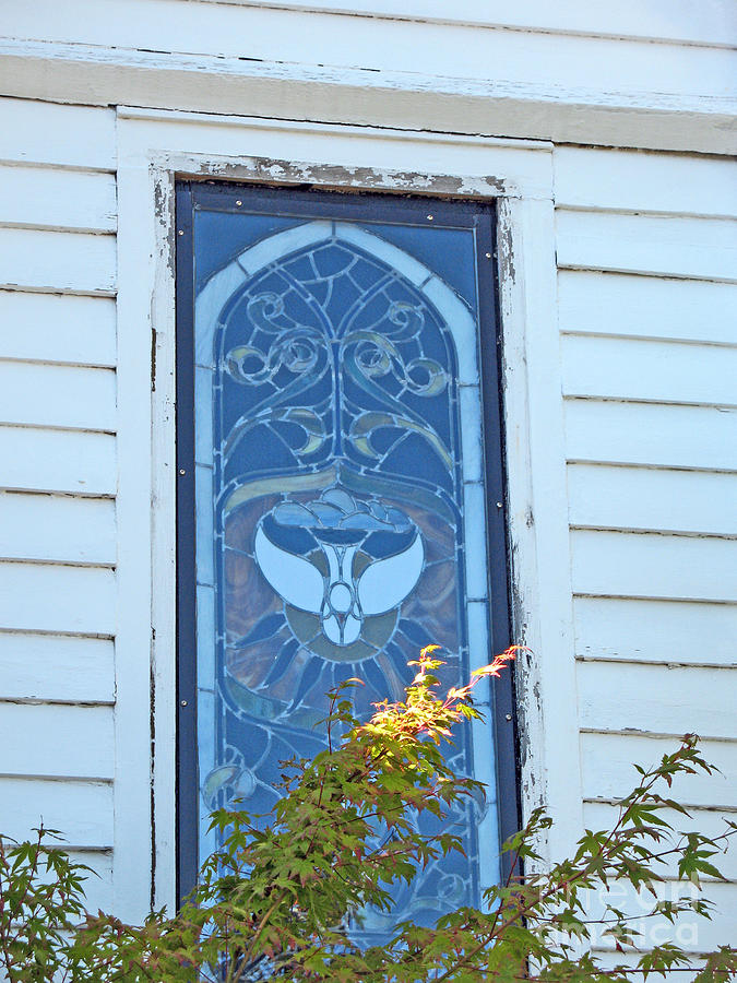 Vintage Stained Glass 2 - St. Pauls Port Townsend Photograph by Connie Fox