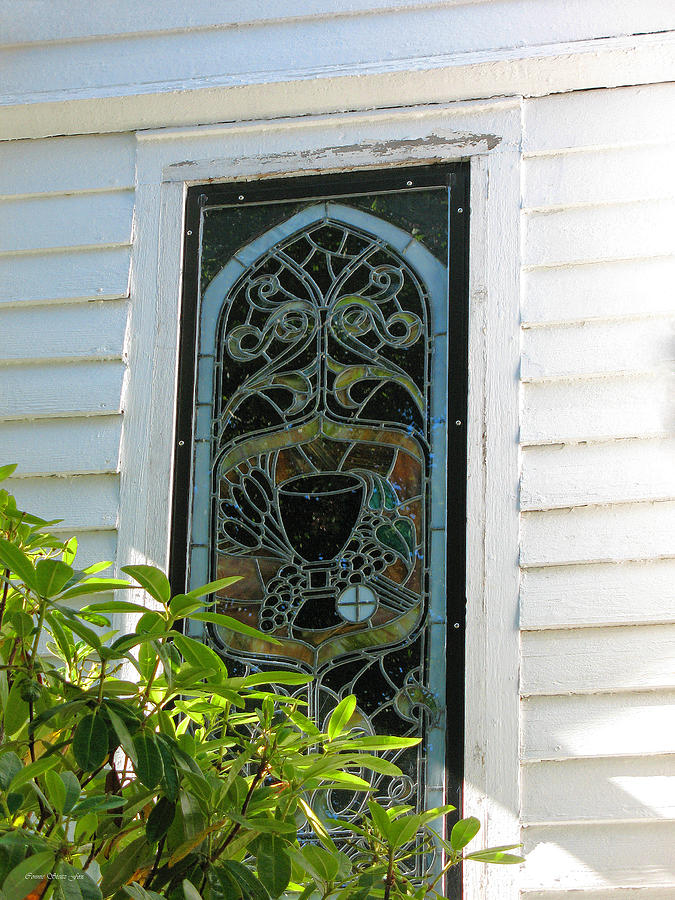 Vintage Stained Glass - St. Pauls Port Townsend Photograph by Connie Fox