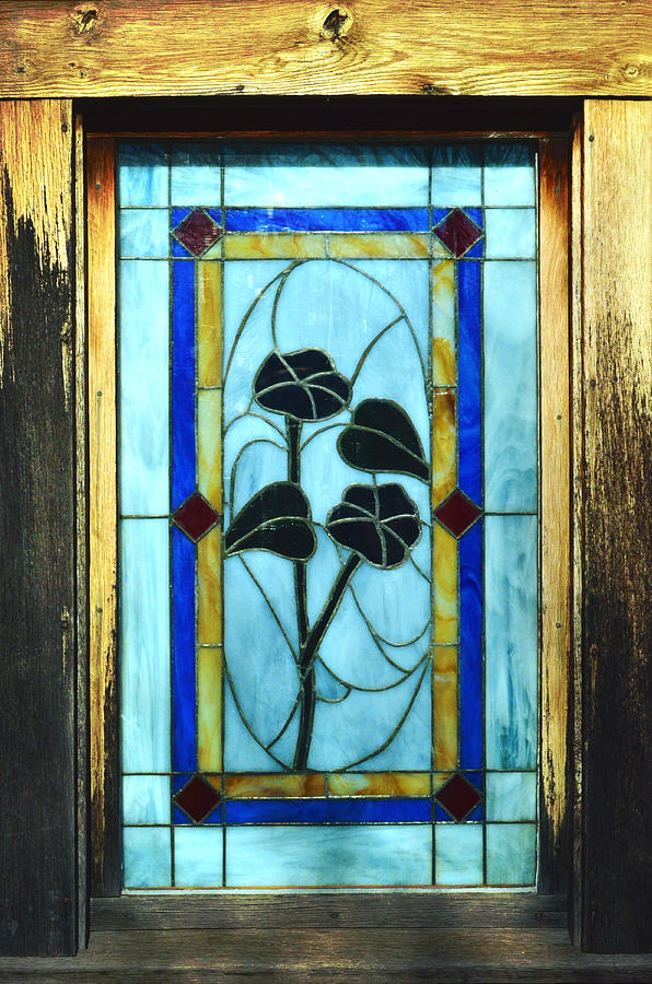 Vintage Stained Glass Window Photograph by Sandi OReilly