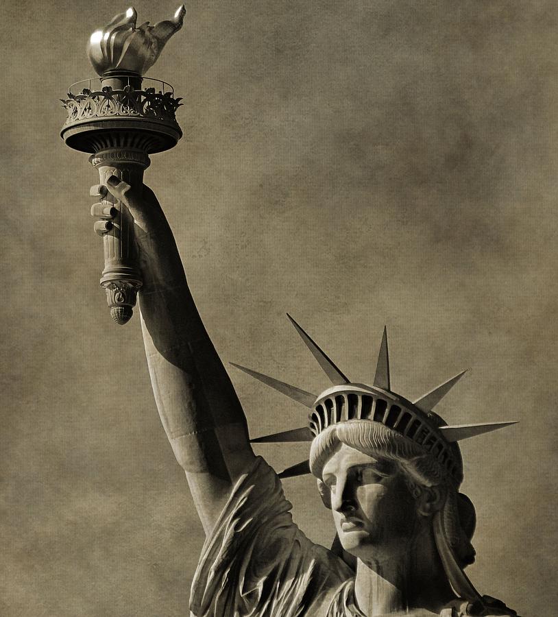 Vintage Statue Of Liberty Photograph by Dan Sproul