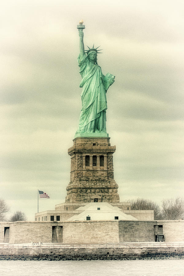 Vintage Statue of Liberty Photograph by Lindley Johnson