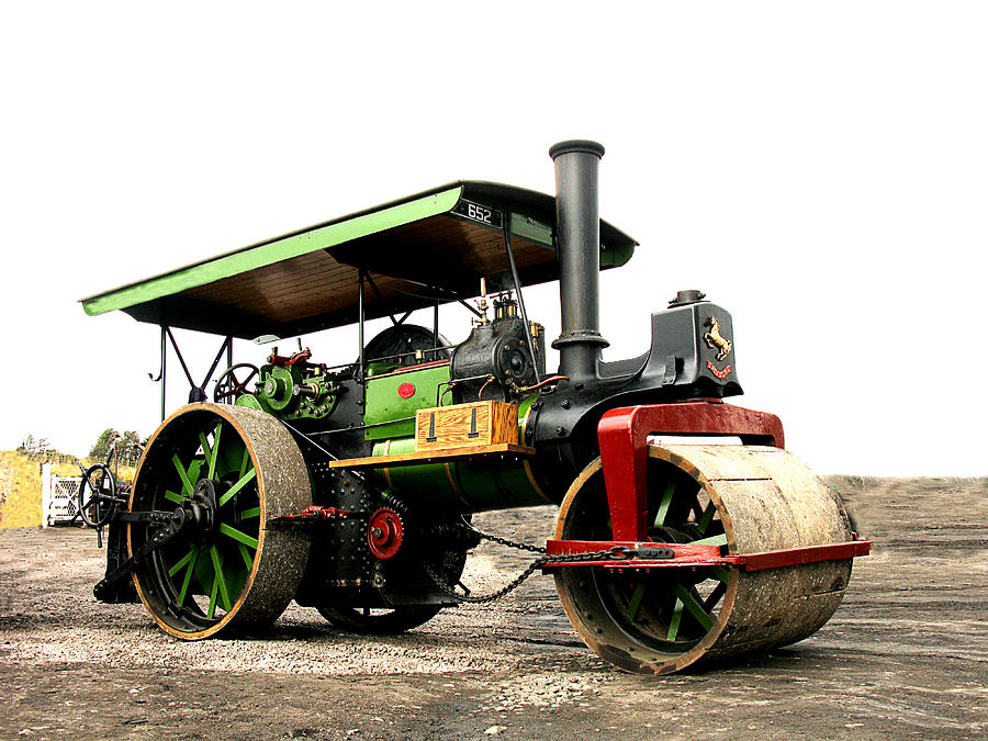 Vintage Steam Roller Photograph by Tom Conway