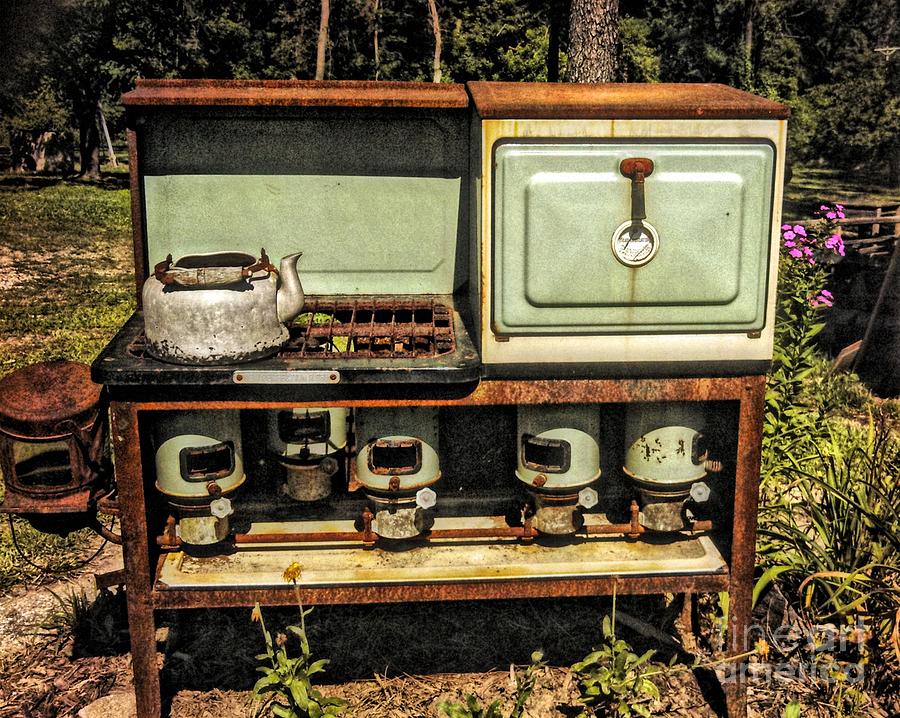 Vintage Stove  100 Years Ago Photograph by Peggy Franz
