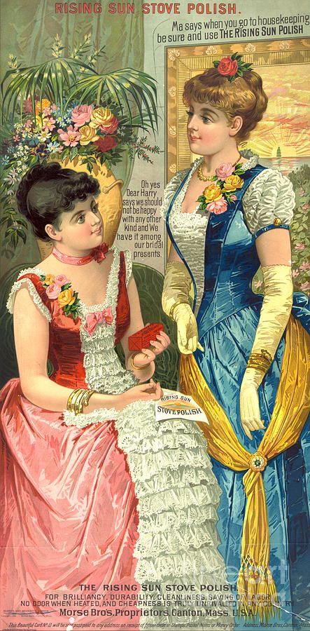 Vintage Stove Polish Ad 1887 Photograph by Padre Art