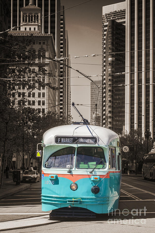 Vintage Streetcar San Francisco Photograph by Colin and Linda McKie