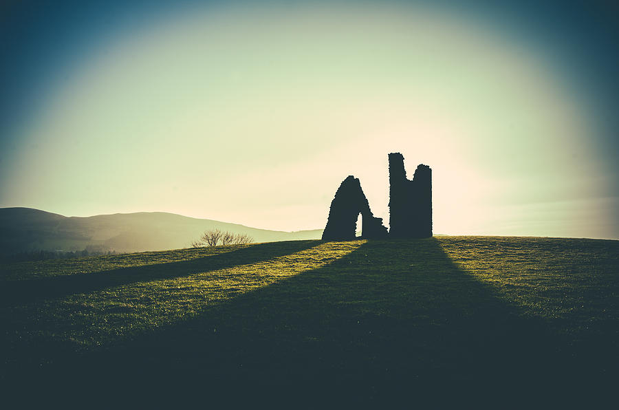 Architecture Photograph - Ancient Ruined Fort In Scotland by Mr Doomits