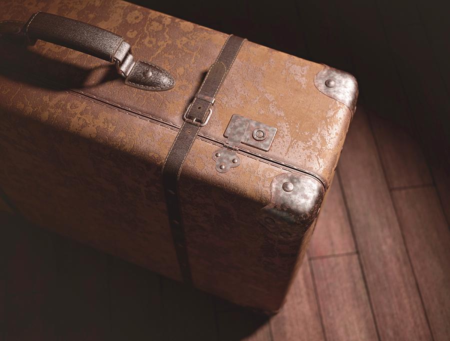 Vintage Suitcase Photograph by Ktsdesign