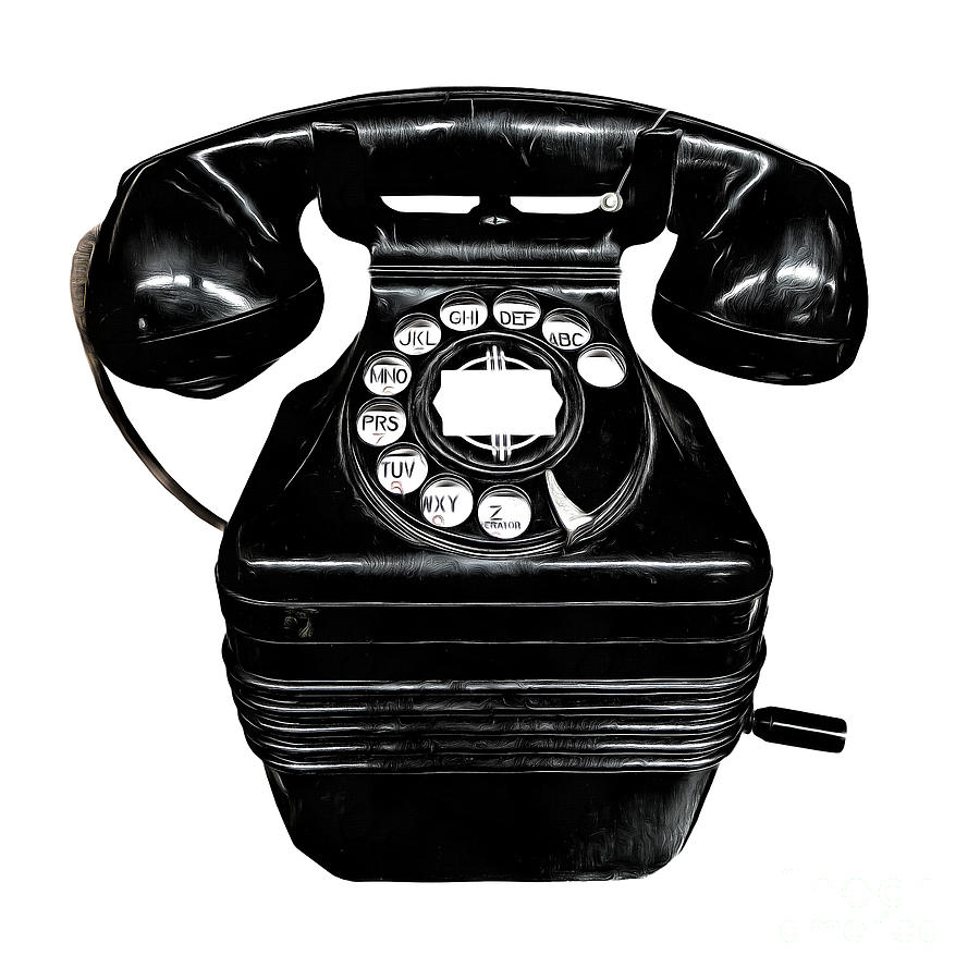 Vintage Telephone Photograph by Edward Fielding