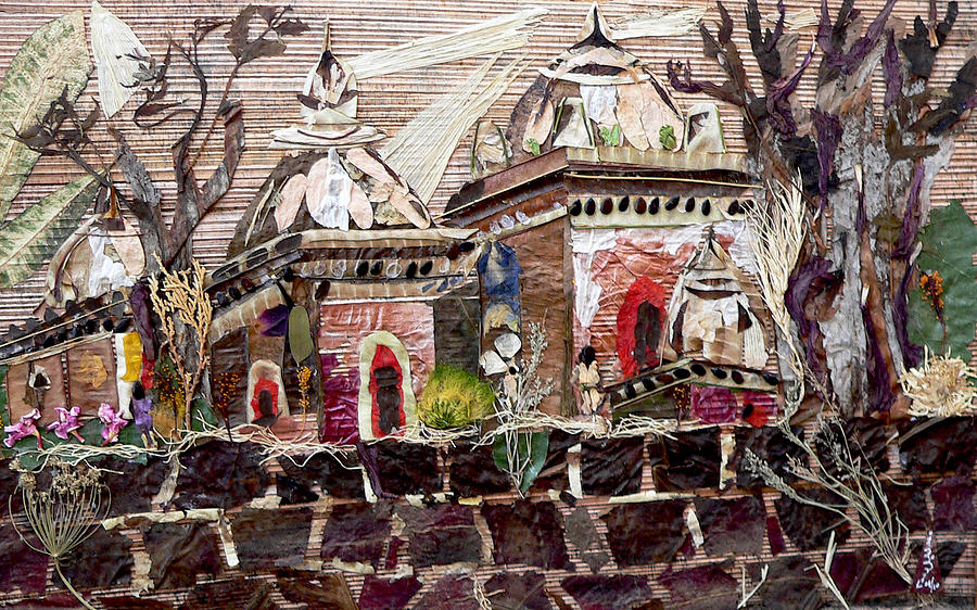 Old Temples Mixed Media - Vintage -Temples  by Basant Soni