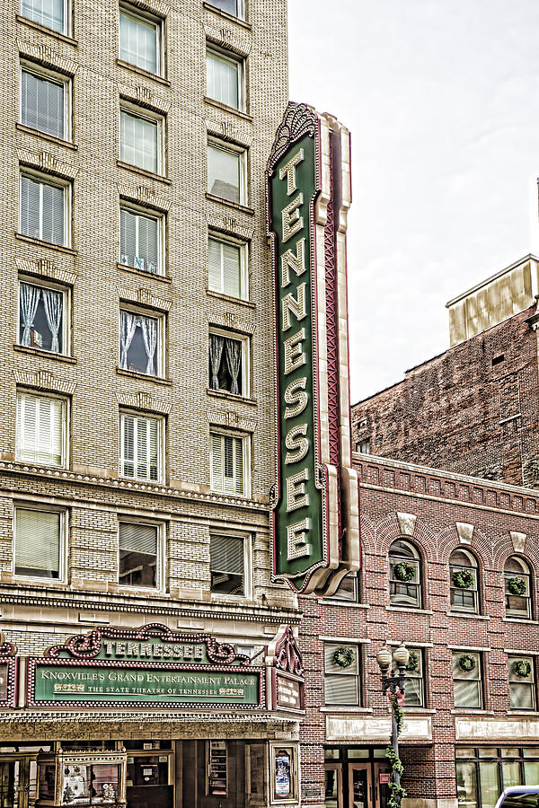 Vintage Tennessee Theater Sign Photograph by Sharon Popek