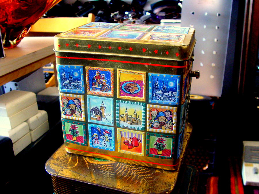 Vintage Tin Music Box Photograph by Fethi Canbaz - Pixels