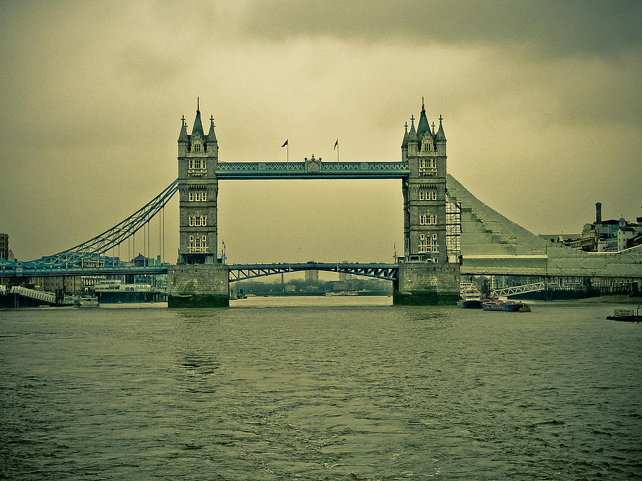 Vintage Tower Bridge Photograph by Eti Reid