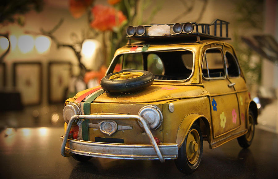 Vintage Toy Car 2 Digital Art by Marvin Blaine