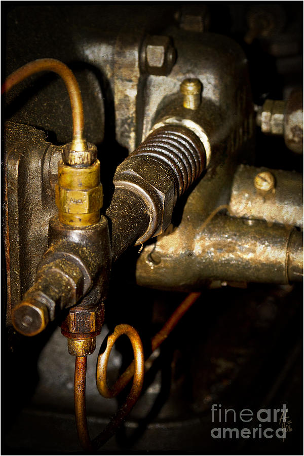 Vintage Tractor Engine Detail Photograph by Heiko Koehrer-Wagner