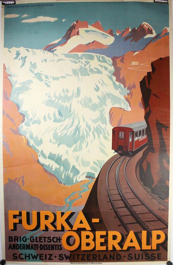 Vintage Travel Posters Digital Art by MotionAge Designs