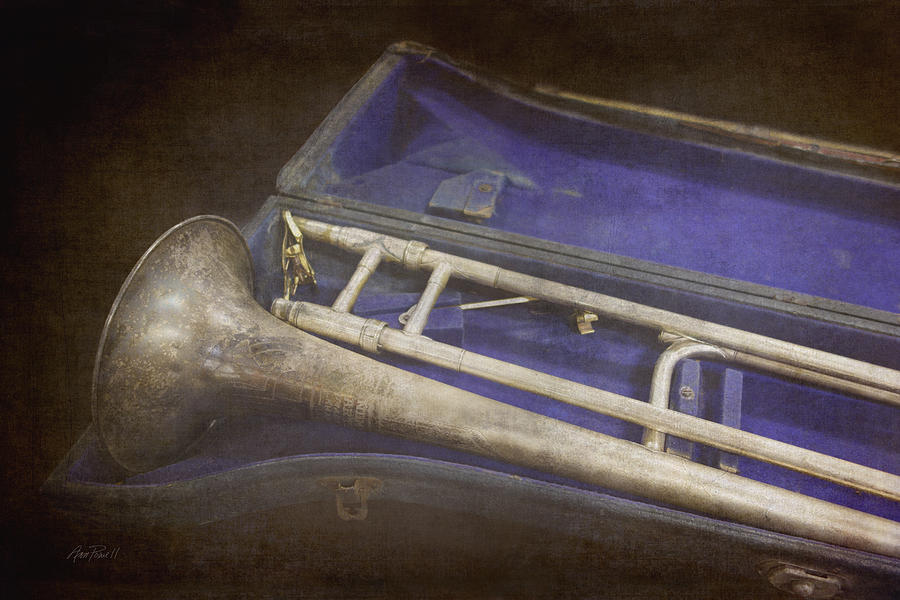 Vintage Trombone Photograph by Ann Powell