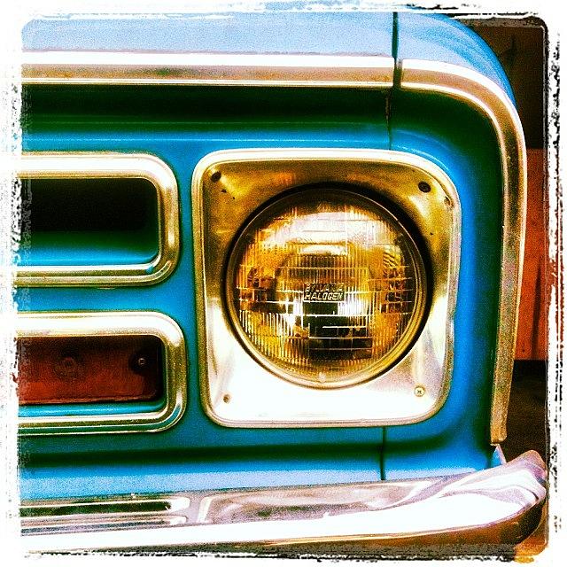 Vintage Photograph - #vintage #truck #headlight by Jillian Reynolds