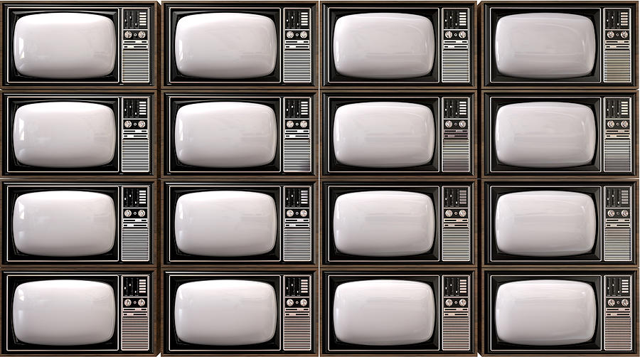 stack of tvs