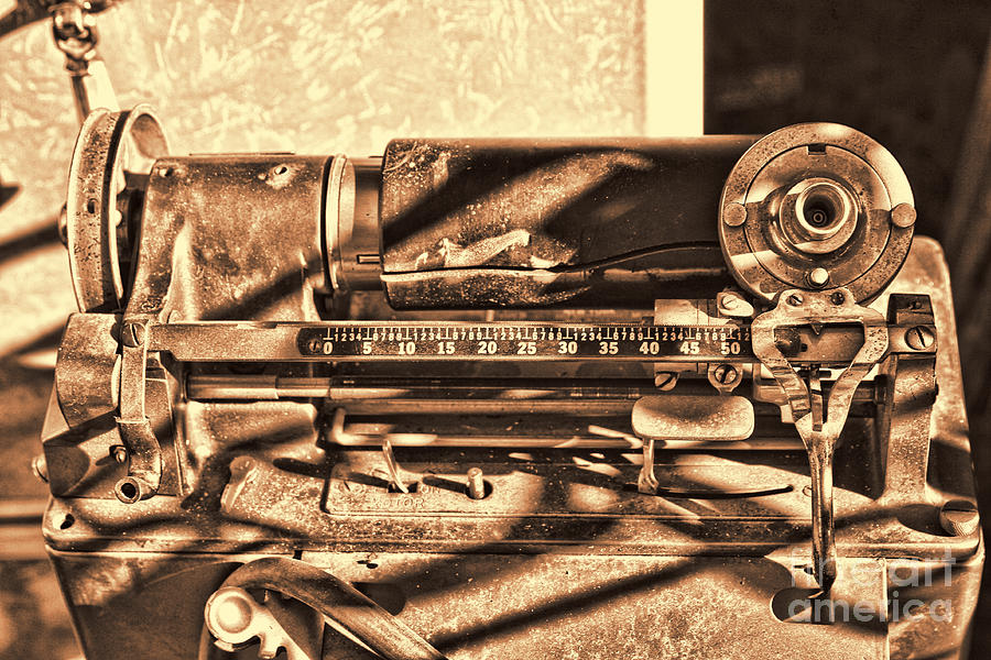 Vintage Photograph - Vintage Typewriter by Audreen Gieger