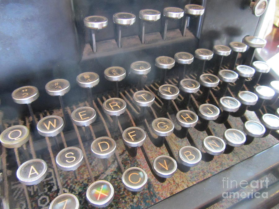 Vintage Typewriter Still Life Photograph by Susan Carella