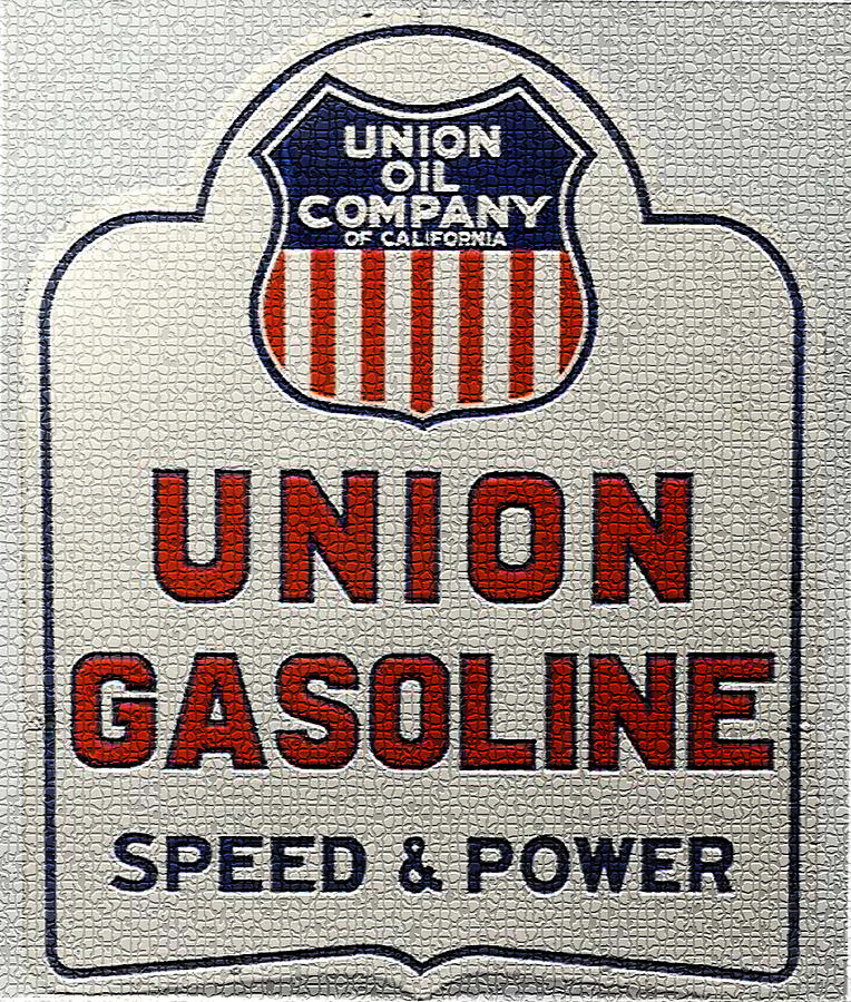 Vintage Union Oil Company Metal Sign Digital Art by Marvin Blaine