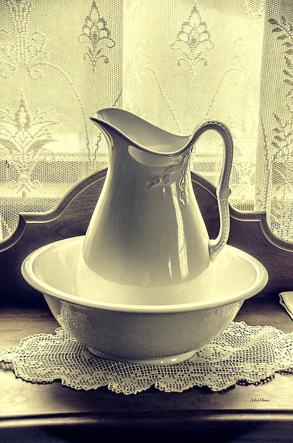 Vintage Vase and Basin Photograph by Julie Palencia