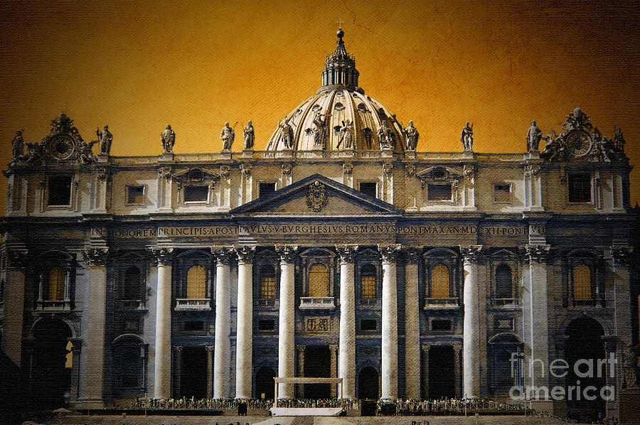 Vintage Vatican Photograph by Karen Lewis