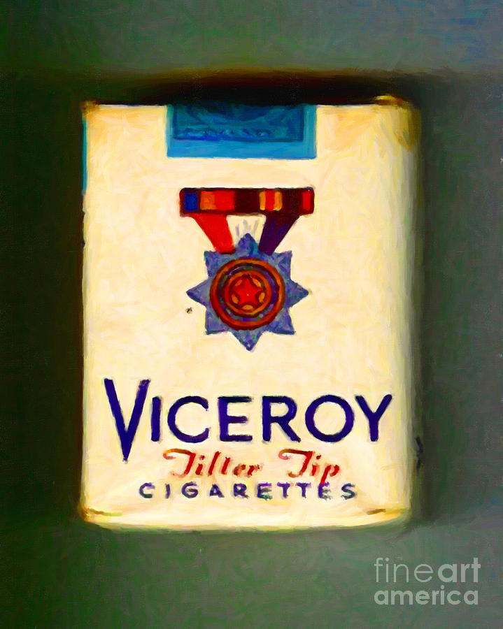 Vintage Viceroy Cigarette - Painterly Photograph by Wingsdomain Art and Photography