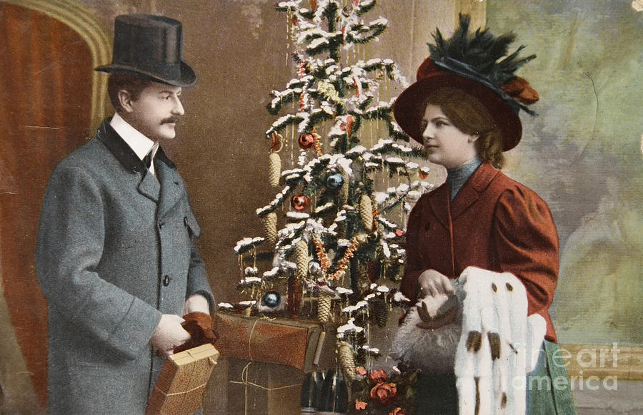 Vintage victorian christmas Digital Art by Patricia Hofmeester