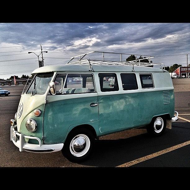 Vintage Photograph - Vintage Volkswagen Bus 2 by Couvegal Brennan