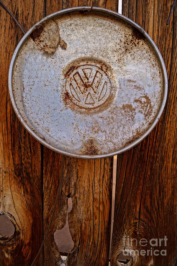 Vintage VW Hubcap Photograph by Kerri Mortenson